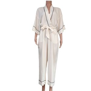 J.Crew Easy-luxe Eco Jumpsuit Pajamas Loungewear Sz M